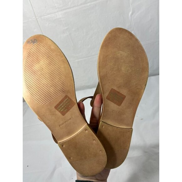 Sophia Milano Calf Hair Animal Print Leather Sandals, Size 8 - Picture 7 of 14